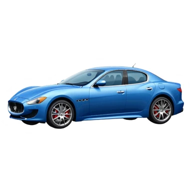 Blue Maserati sticker