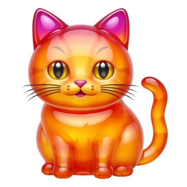 Jelly/jam jar cat sticker