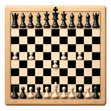 A chessboard with a few strategically placed pieces, including a king, queen, and pawns. The scene highlights the classic black and white squares of the board, emphasizing strategy and thoughtfulness in the game of chess. sticker
