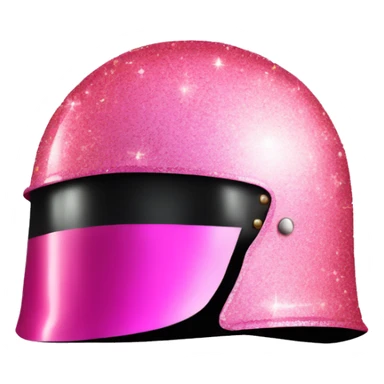 Pink ombre military helmet with glitter  sticker