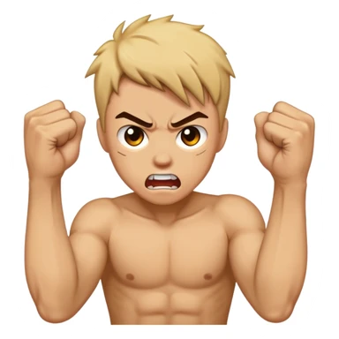 ripping hair out with fists angrily  sticker