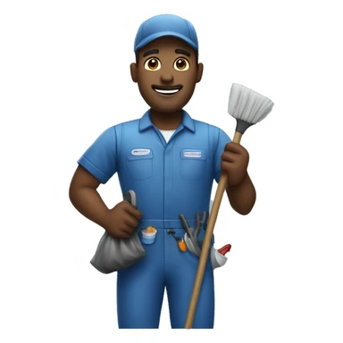 Janitor sticker