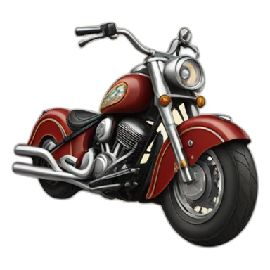 Indian chief bobber pin up sticker