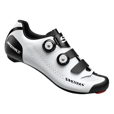 Wight color road cycling shoes looks like s-works torch, without any logo sticker