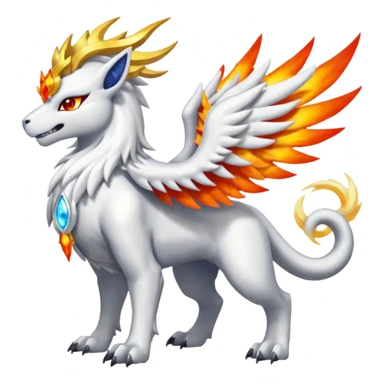 Absol-Reshiram-Solgaleo-Fusion (full body) sticker