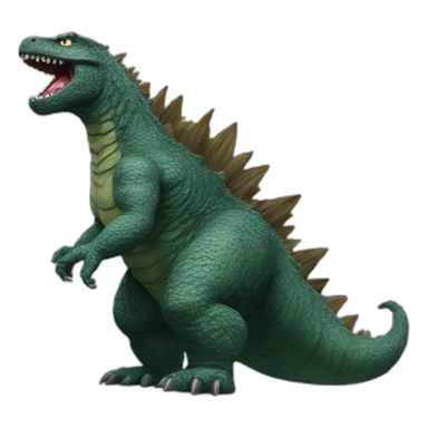 Godzilla qui fait dodo sticker