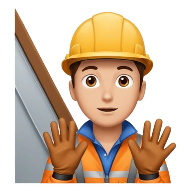 Stair Spotter + gloves. negative : character. sticker