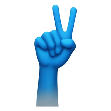 blue hand handshake  sticker