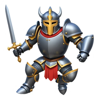 Mega Knight jumping sticker