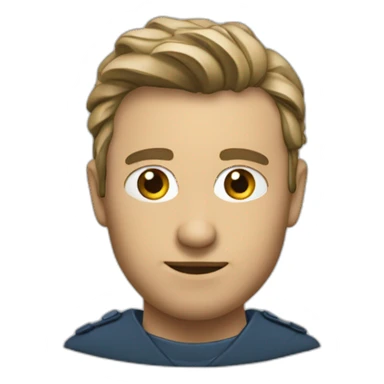 Un doit d'honneur qui a un visage sticker