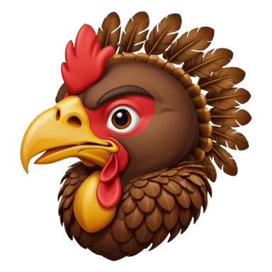 warrior turkey sticker