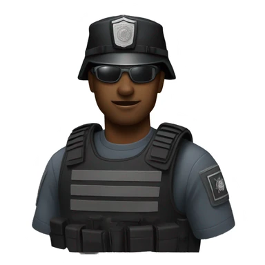 Swat officer iOS  sticker