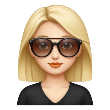 Girl with sunglasses sticker