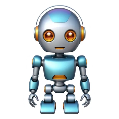 depict the concept of AI in a fun way sticker