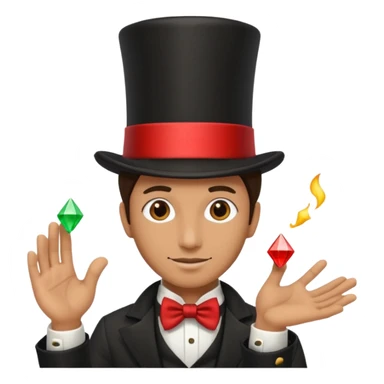 Magician with top hat,Street Performers. sticker