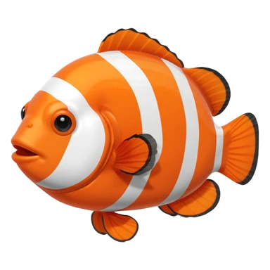 Clown fish in coral in the aquarium sticker