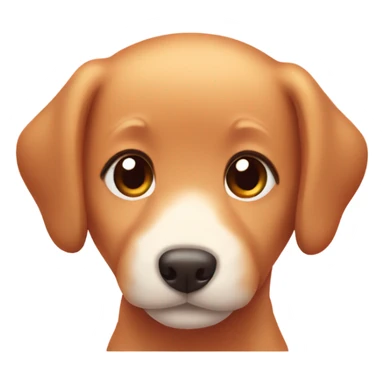 Kawaii red retriever puppy sticker