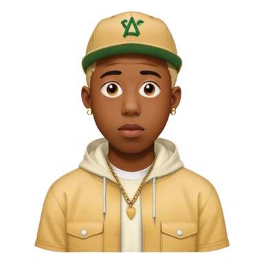 Tyler, The Creator with *call me if you get lost *outfit sticker
