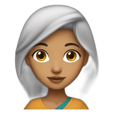 A Moroccan girl sticker