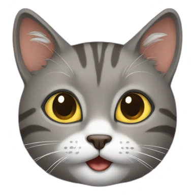 cat lauthing sticker