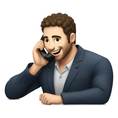 Jewish guy on the phone saying Call me after yom tov sticker