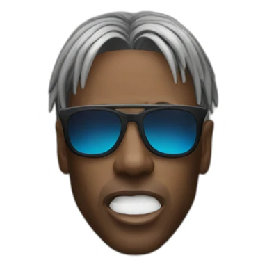 travis scott with sunglasses screaming sticker