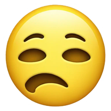 basic yellow emoji face giving the side eye sticker