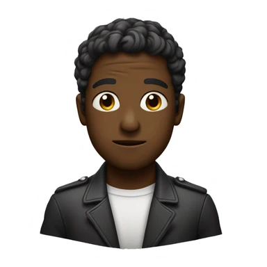 carita llorando por un chico negro sticker