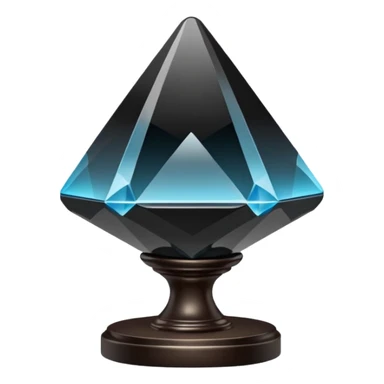 Magic morion mineral crystal On the stand sticker