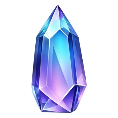 Indigo iridescent nebula crystal shard sticker