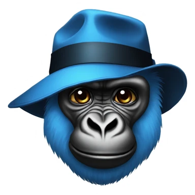 Gorilla tag blue monkey with black hat sticker