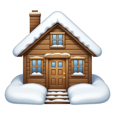 i want a house fully covered with heavy snow, not able to get out emoji. even not able to open door conditio sticker