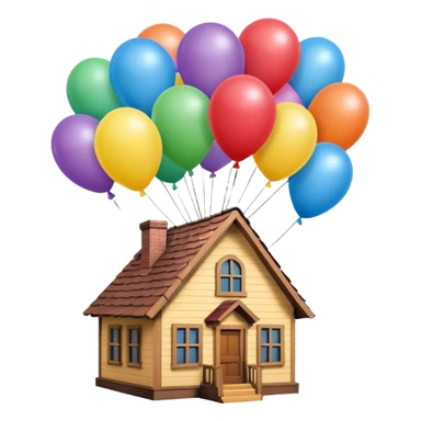 House with baloons from Disney Pixar movie UP! sticker