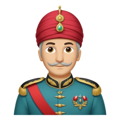 Génère moi un ancien soldat de l'empire ottoman  sticker