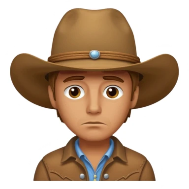 Sad cowboy  sticker