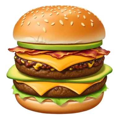 Avocado Bacon Cheeseburger  sticker