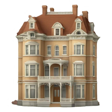 Exclusive pre-Victorian Mansion hotel bird’s house sticker