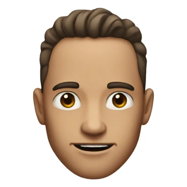 A face with a guy with an incredible jaw line sticker