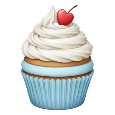 Porcelain cupcake sticker