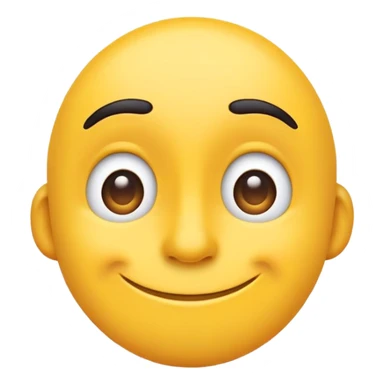 A side eye emoji with a goofy smile sticker