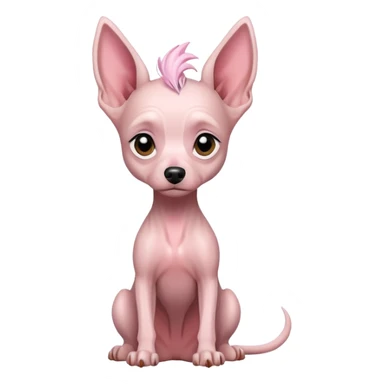 Chinese crested dog sticker