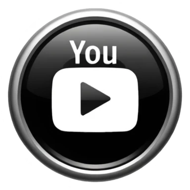 Verification badge black and white Youtoube sticker