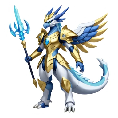 Kyurem-reshiram-dialga-suicune-hybrid, full body sticker