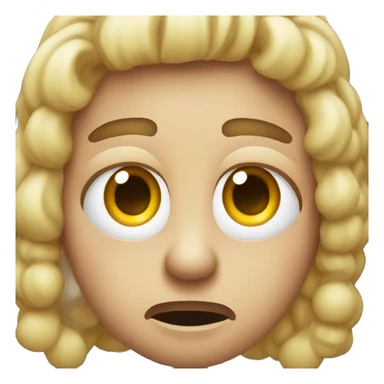 A face that looks really puzzled but also a little shocked at the same time sticker