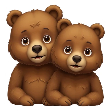 Bear couple sticker