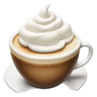 Coffee with whipped cream on top sticker