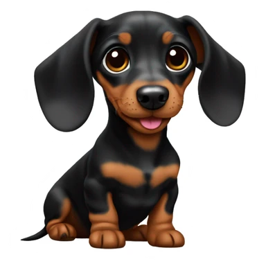 Mini dachshund puppie  sticker