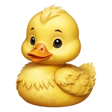 yellow duckling sticker