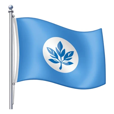 une emoticone avec un drapeau à la couleur de l'entreprise SAP sticker