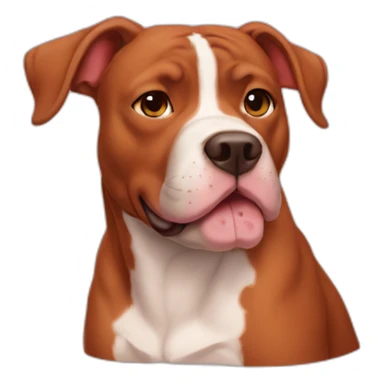 Clifford big red pit bull sticker